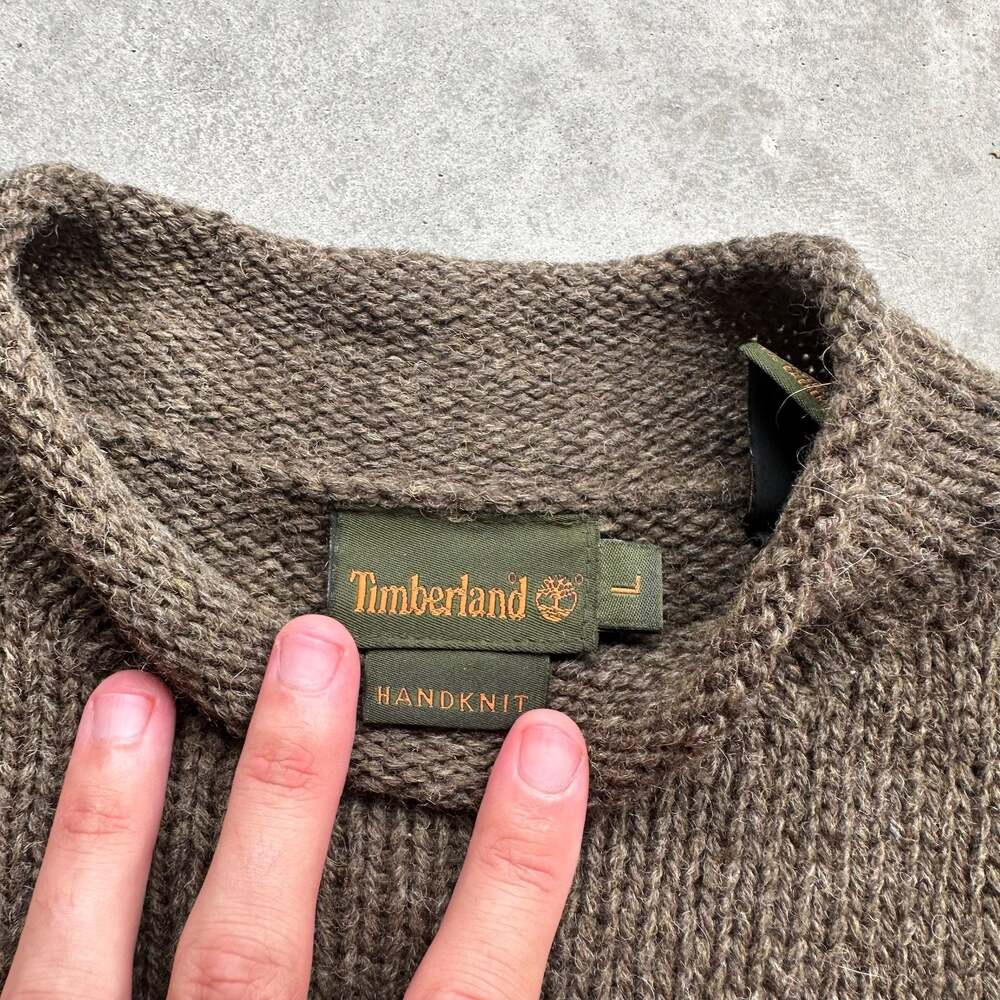 Timberland Handknit Wool Blend Crewneck Sweater - Picture 3 of 7